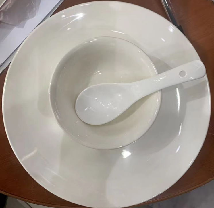 碗碟勺套装 碗直径12cm  餐碟直径22.5
