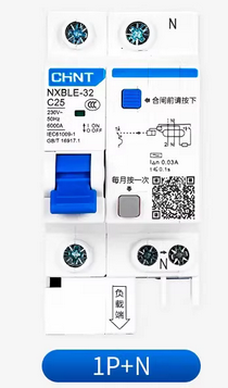 1P, 6A漏电保护开关