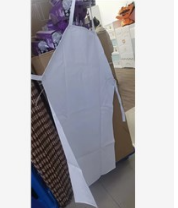 白色PU加厚防水防油围裙 70*110