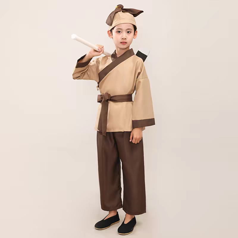 药童衣服 棕色男女同款-130码