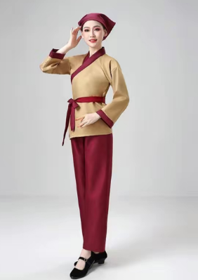 表演服 女款 （头巾上衣裤子腰带）