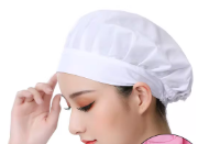 帽檐厨师帽带网兜