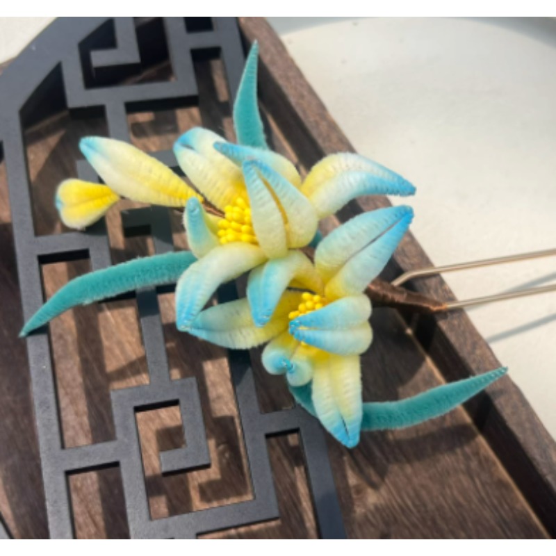 绒花饰品