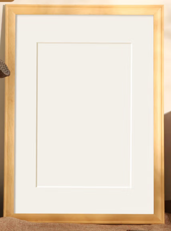 9JO实木书法裱框空白字画相框挂墙毛笔字作品手写diy画框装裱 原木色 12寸30.5*30.5cm
