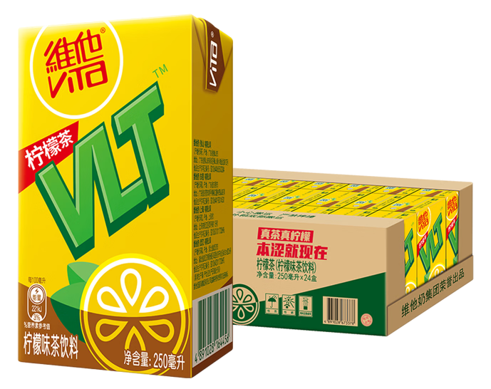 维他奶维他经典柠檬味茶饮料250ml*24盒
