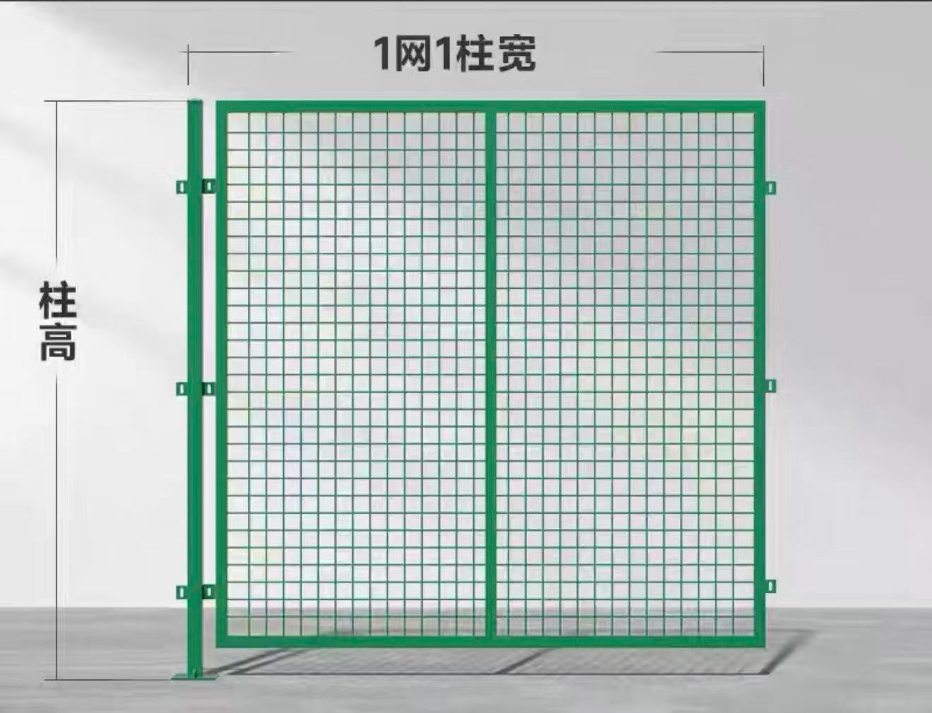 金蝎 100*100mm镀锌钢管立柱,1.8mm厚度 围网护栏