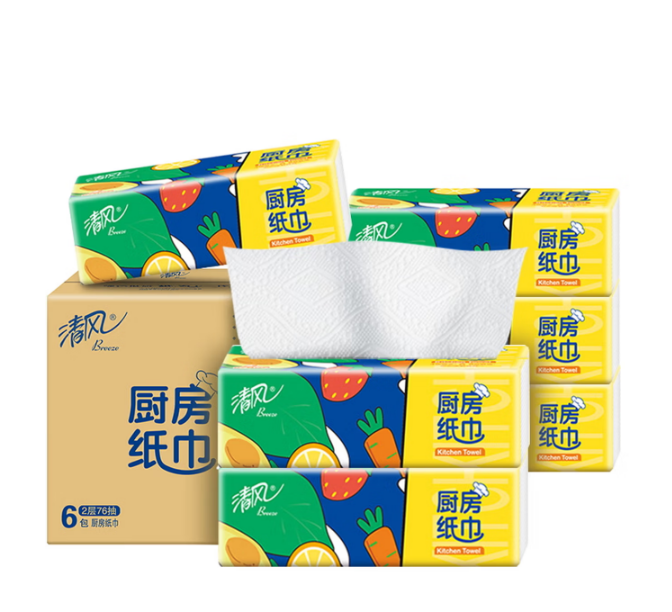 清风厨房用纸6包/提