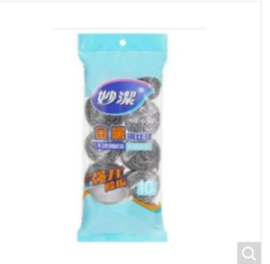 妙洁 金属钢丝球 MHB10 不锈钢 10只/包