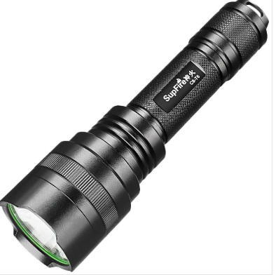 大强光手电 神火 强光LED手电筒 C8-T6 10w 射程约200m 灯头45mm 铝合金光杯深度5cm 150*24mm 锂电池 LED灯芯