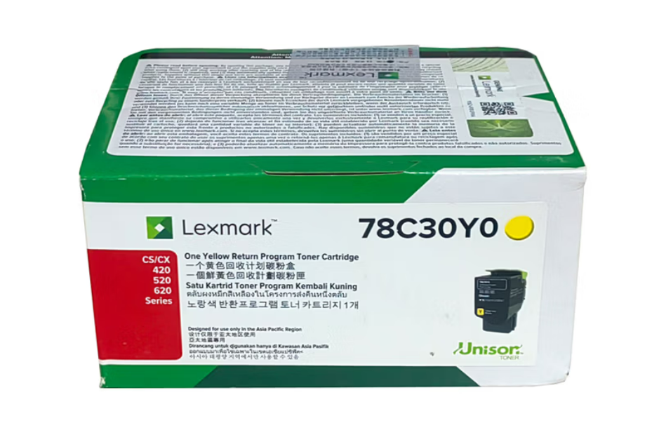 利盟 CX522打印机碳粉墨盒 黄色