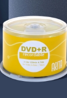 铼德(ARITA) e时代系列 DVD+R 16速4.7G 空白光盘/光碟/刻录盘 桶装50片