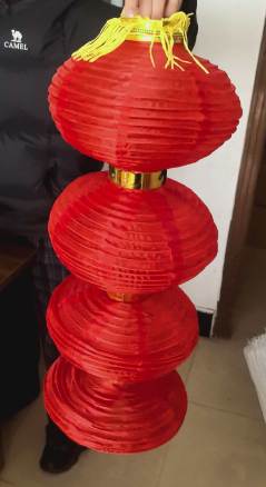 事事如意 4联小灯笼室外防水款 85CM