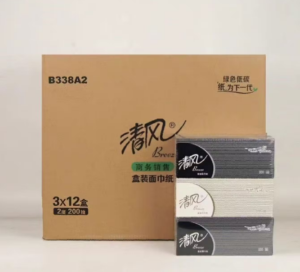 清风盒装抽纸 080