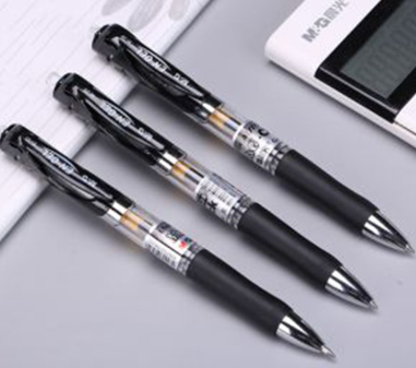 晨光 按制中性笔 K-35 0.5mm 子弹头 按挚式 黑色