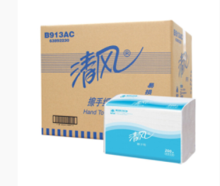 清风 B913AC 擦手纸 200抽取式20包/箱