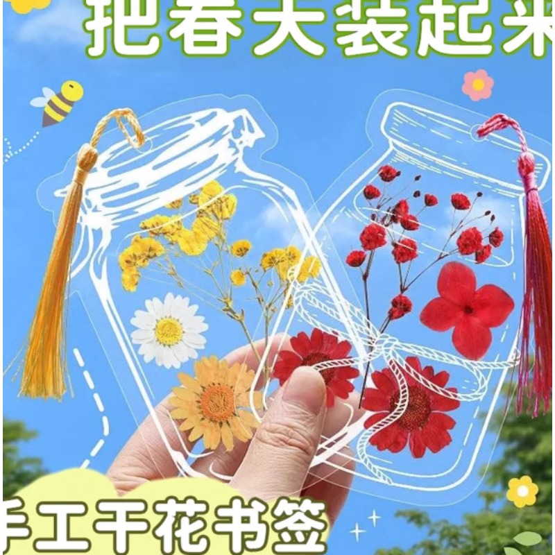 干花手工diy材料押花植物树叶标本贴枫叶书签压花装饰画天然真花