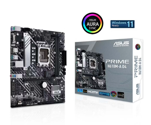 华硕（ASUS）PRIME H610M-A D4主板 支持 CPU