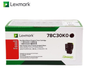 利盟78C30K0黑色粉盒/2000页