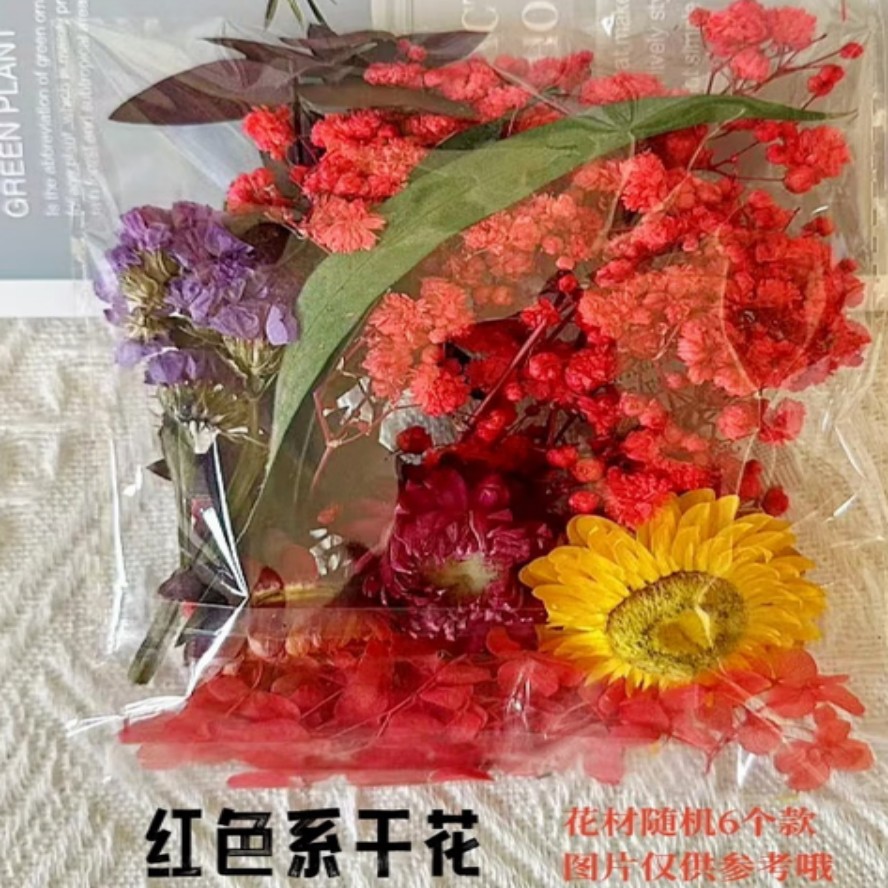 铃桐干花材料包 正常小包/红色系