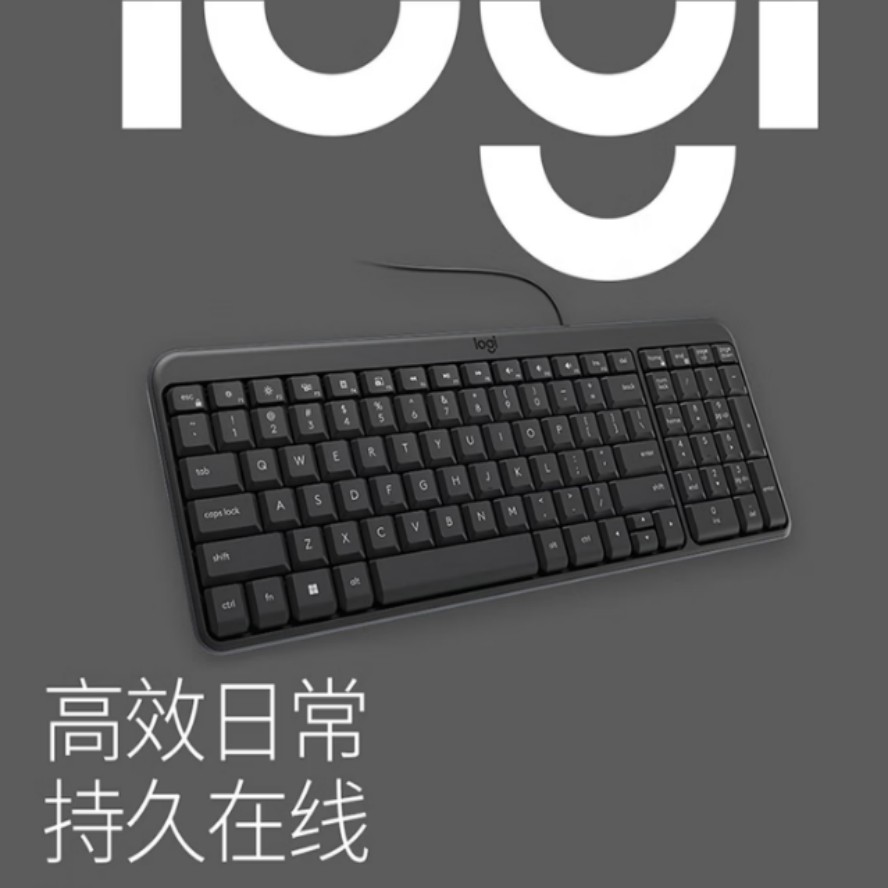 罗技有线键盘 080