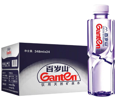 百岁山(ganten)小瓶矿泉水348ml*24瓶