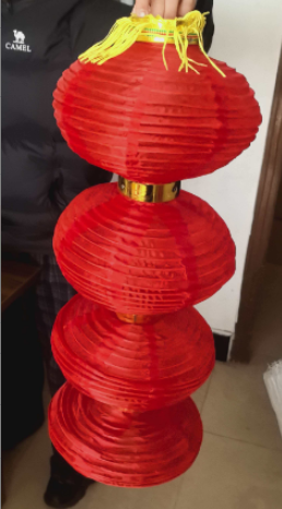 事事如意4联小灯笼室外防 水款85CM