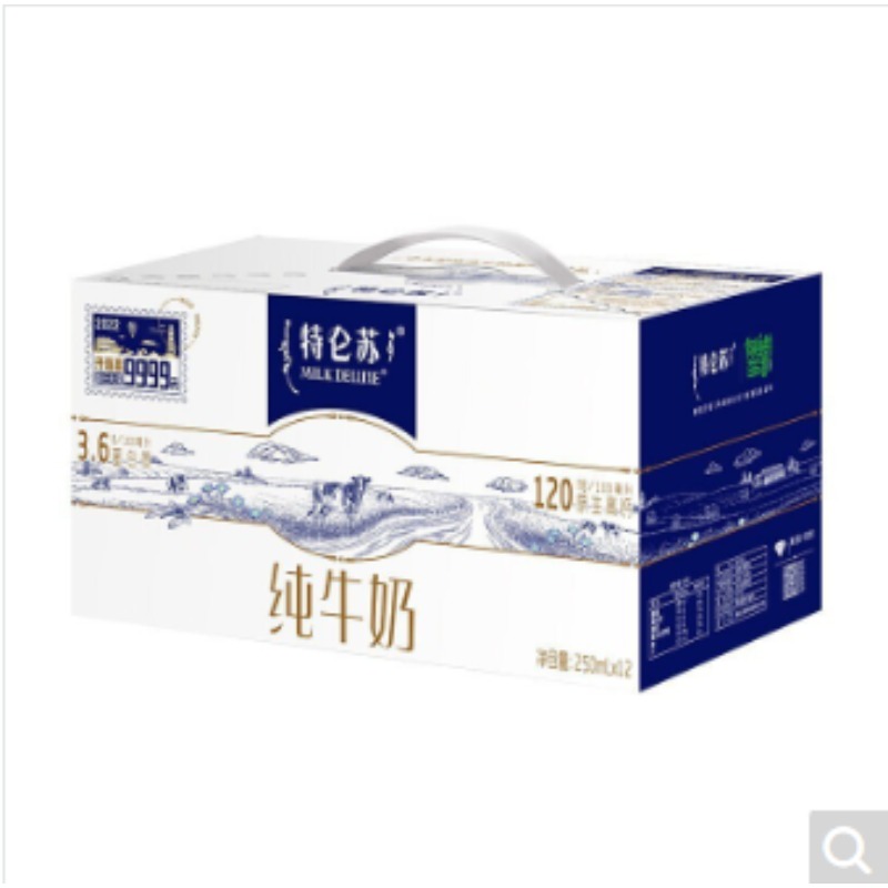 蒙牛 特仑苏全脂纯牛奶250ml*12盒