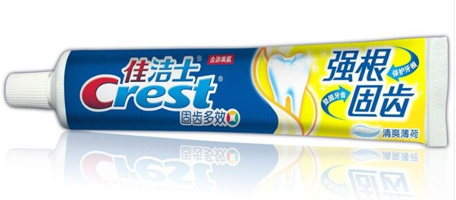 佳洁士 强根固齿清爽薄荷牙膏 140g