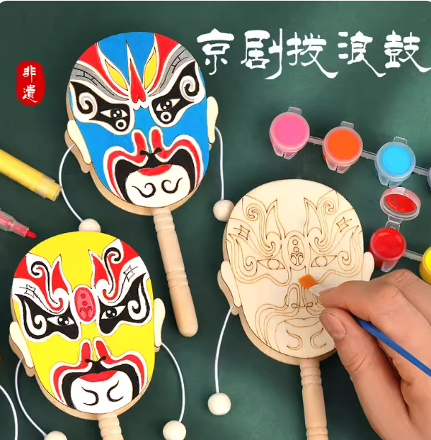京剧脸谱拨浪鼓