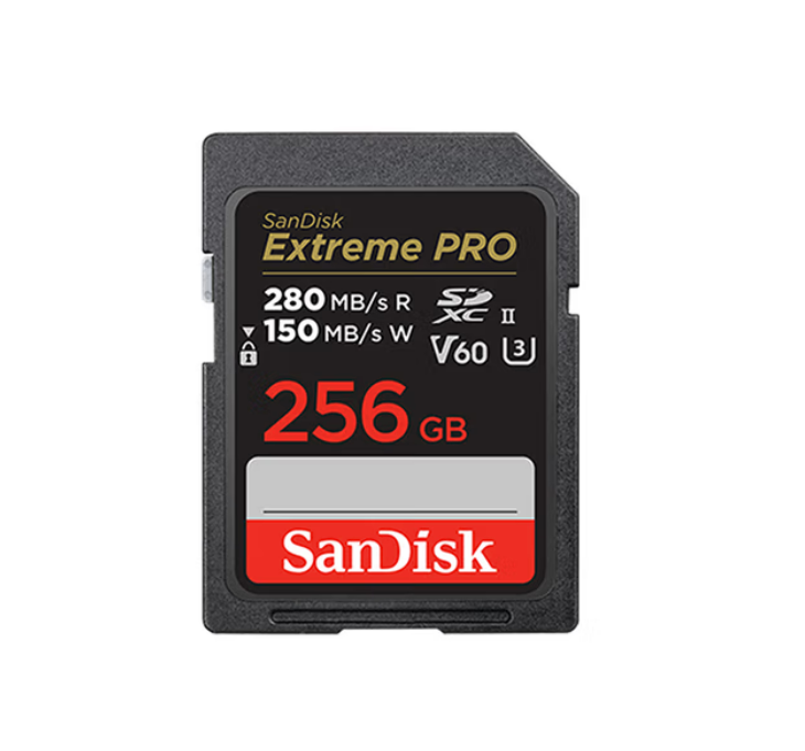 闪迪256GB SD内存卡 6K视频 V60