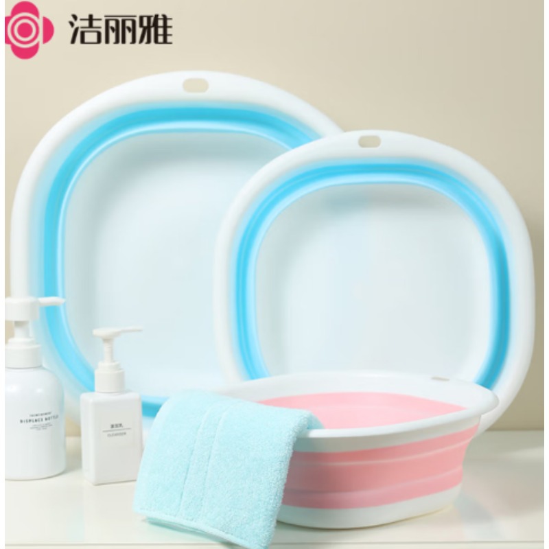 折叠脸盆 三色3个装（大中小）（可折叠）