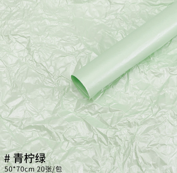 韩式加厚珠光雪梨纸  包花纸